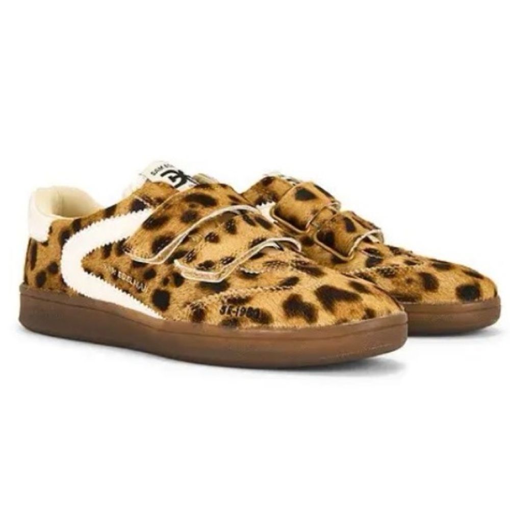 Sam Edelman x Free People Talia Leopard Print Sneakers Sz 8 - Picture 12 of 13